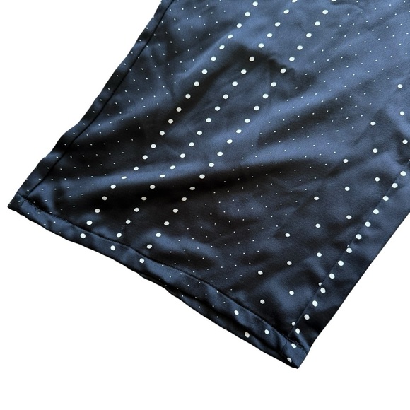 Victoria's Secret Women's XS Black Polka Dot Satin Pajama Pants Wide Leg Comfy - Picture 2 of 6